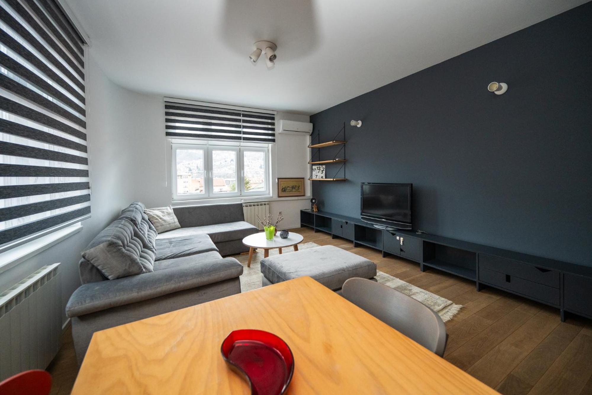 Design 1Bdr Apartment With City View Saraievo Exterior foto